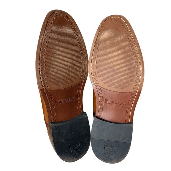 Stacy‎ Adams & Co. Marlton  Plain Toe Oxford Cognac Size 11 1/2 - Picture 4 of 9